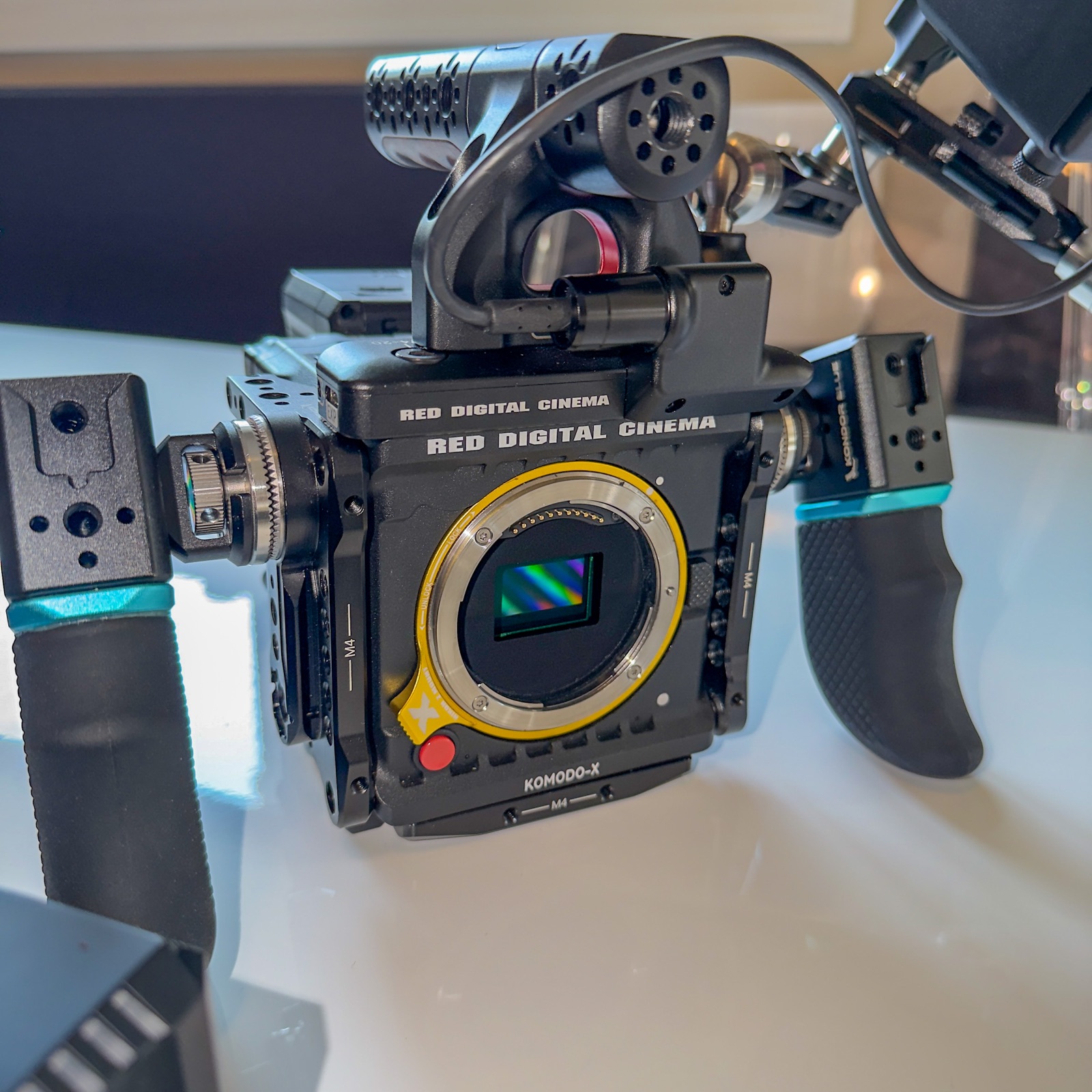 RED KOMODO-X Nikon Z camera configured with dual side handles